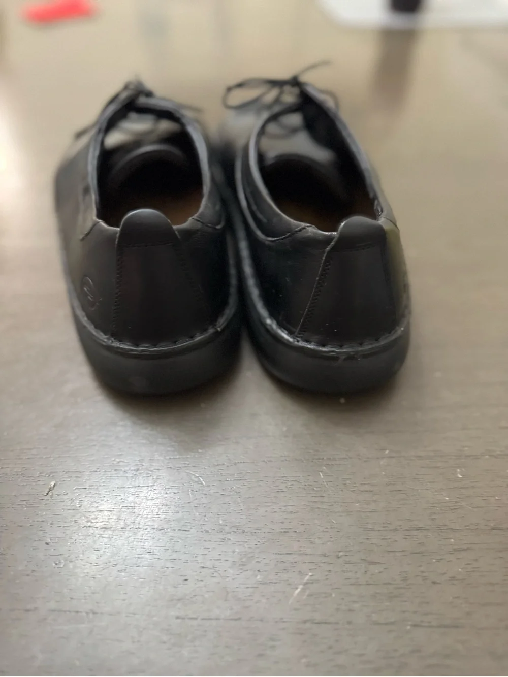 Footprints by Birkenstock mens black leather slip on shoes size EU 45. US 12.